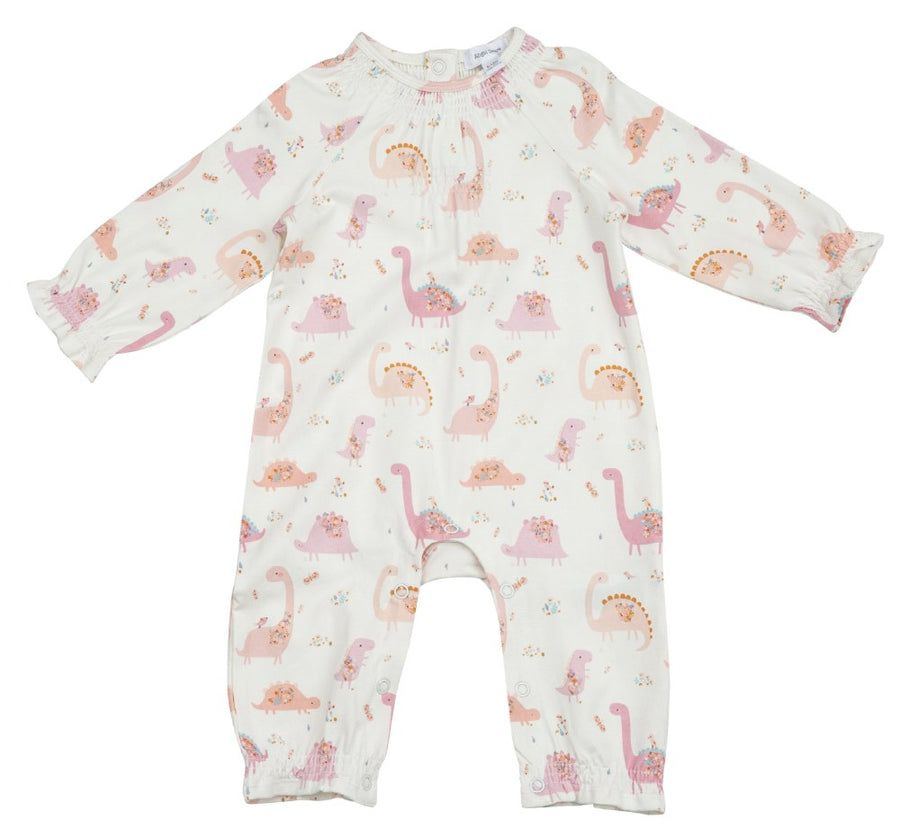 pink dinosaur coverall - Pink and Brown Boutique