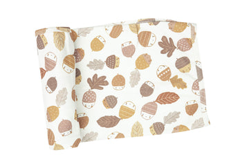 acorn organic cotton swaddle blanket - Pink and Brown Boutique