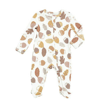 acorn organic footie - Pink and Brown Boutique