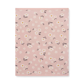 Daisy Floral - Organic Jacquard Sweater Knit Baby Blanket
