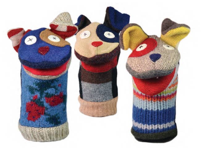 Dog Puppet | Reclaimed Wool