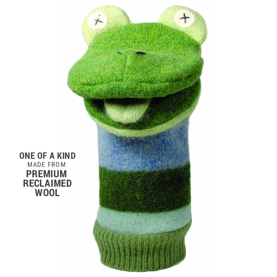 Frog Puppet | Reclaimed Wool