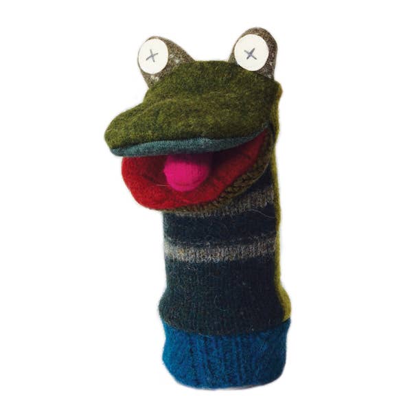 Frog Puppet | Reclaimed Wool