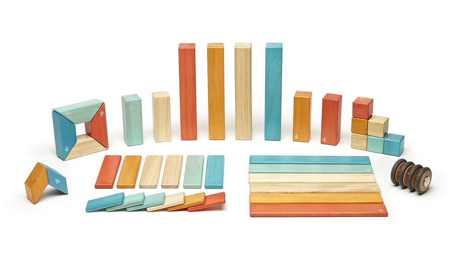 42 Piece Magnetic Wooden Block Set