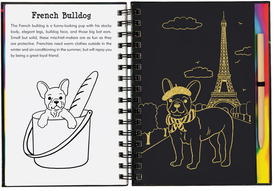 Scratch & Sketch™ Puppies - Pink and Brown Boutique