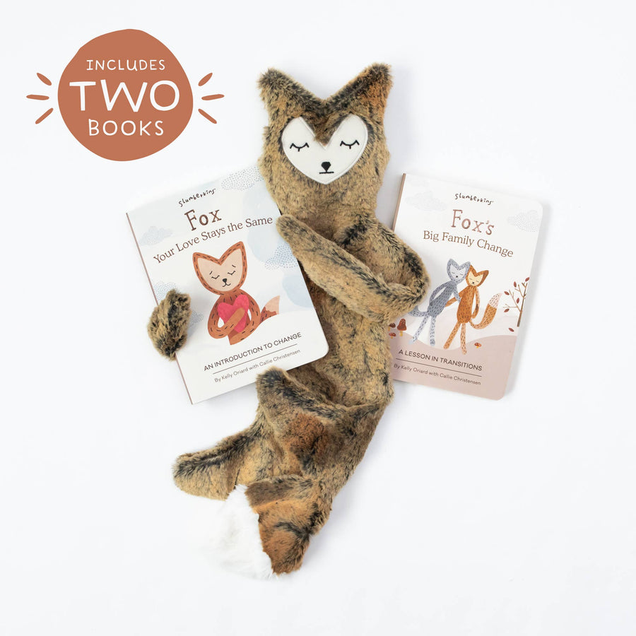 Fox Plush Snuggler Set - with 2 books!