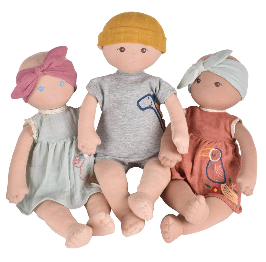 Baby Kye Organic Doll - Pink and Brown Boutique