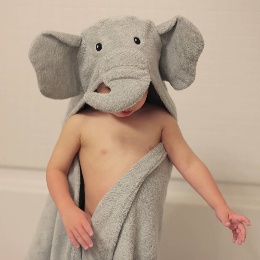 Elephant hooded towel