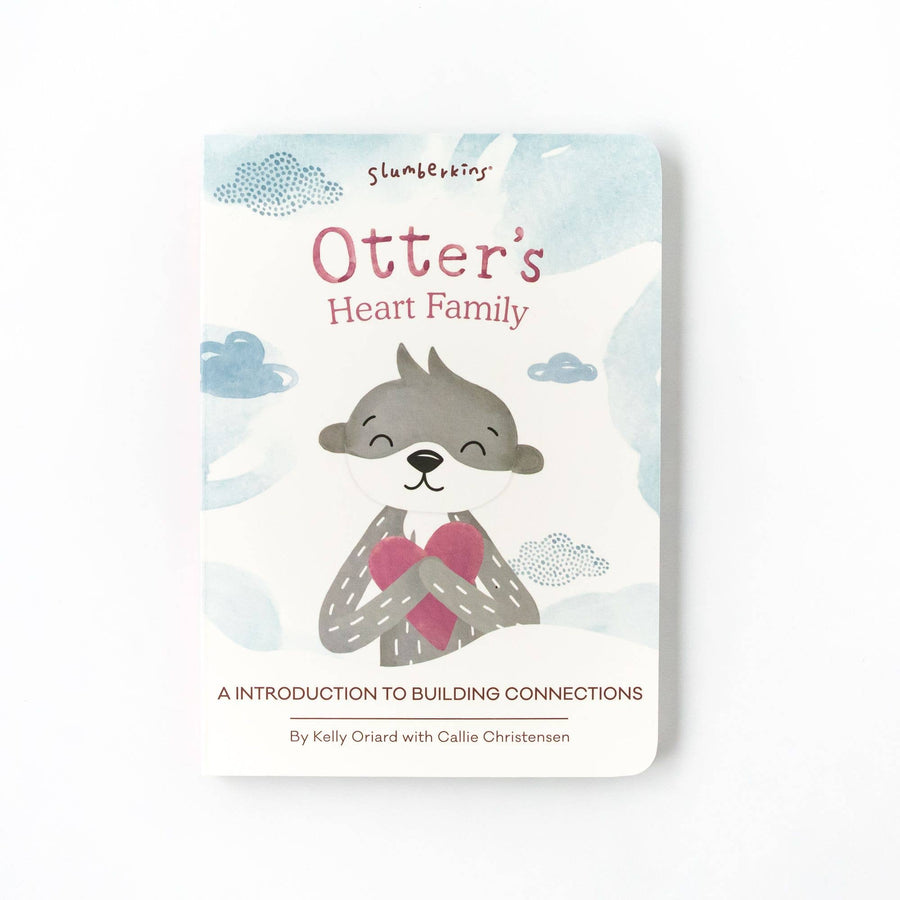 Otter Snuggler + Intro Book - Family Bonding - Pink and Brown Boutique
