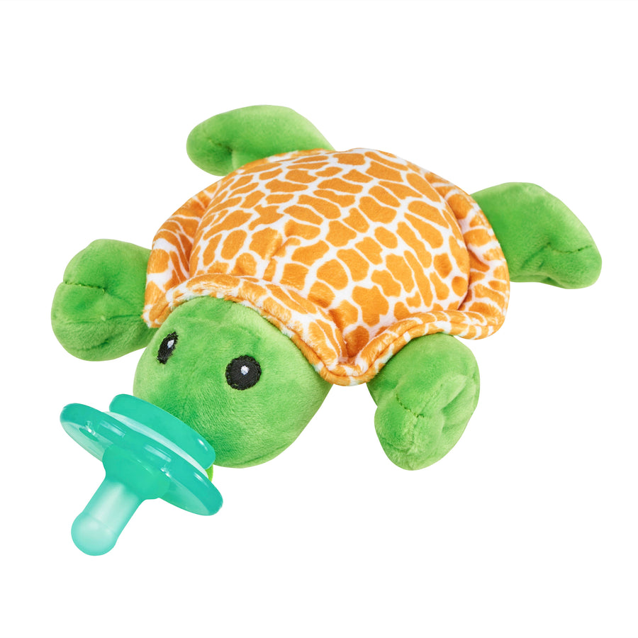 Tickles Turtle Paci - Pink and Brown Boutique