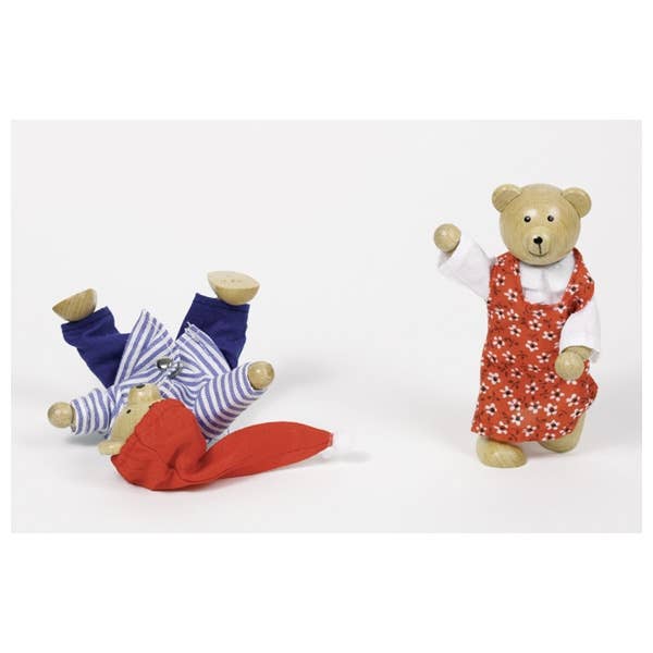 Flexible puppets - Bear dress-up box - Pink and Brown Boutique