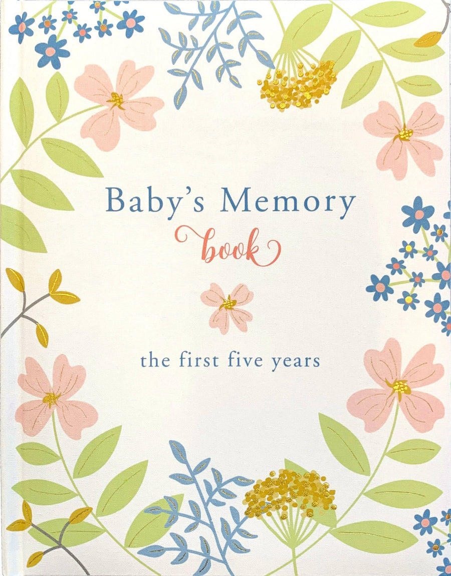 Classic Baby's Memory Book - Pink and Brown Boutique