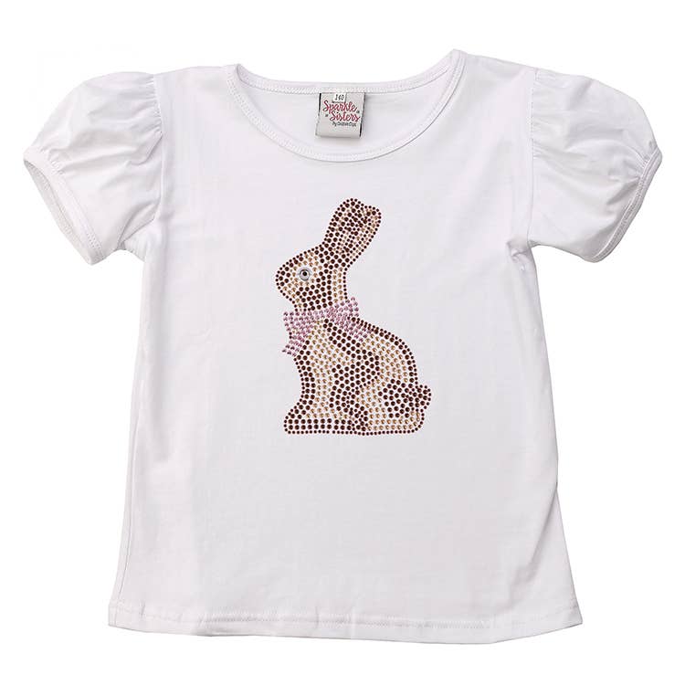 Beaded Bunny on Puff Sleeve