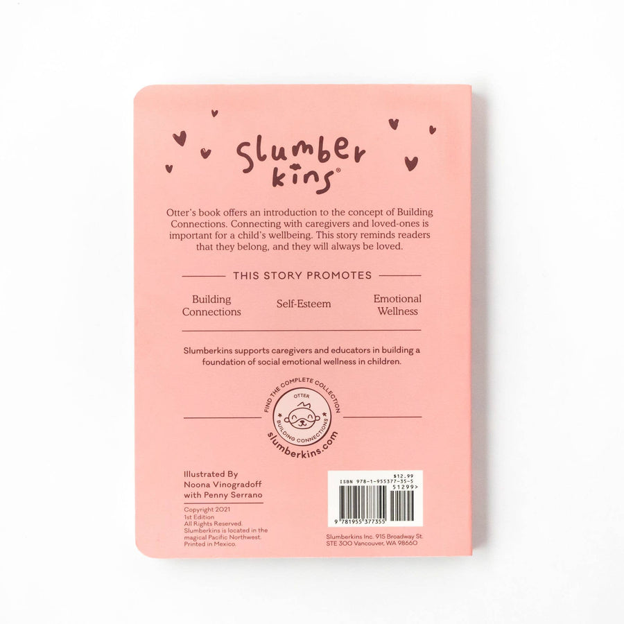 Otter Snuggler + Intro Book - Family Bonding - Pink and Brown Boutique