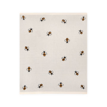 Bee - Organic Cotton Jacquard Sweater Knit Baby Blanket