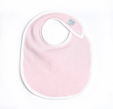 Pink Seersucker Classic Bib