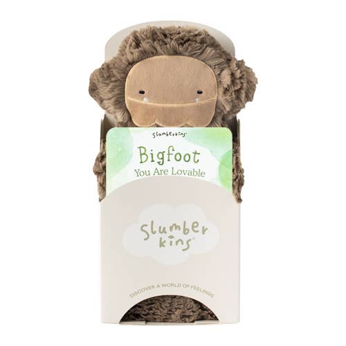 Bigfoot Snuggler + Intro Book - Self Esteem - Pink and Brown Boutique