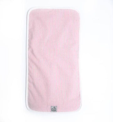 Pink Seersucker Burp Cloth