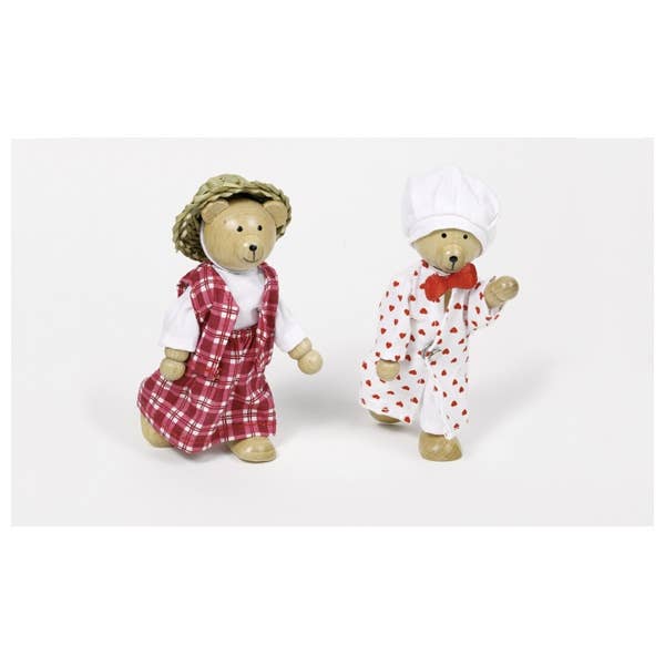 Flexible puppets - Bear dress-up box - Pink and Brown Boutique