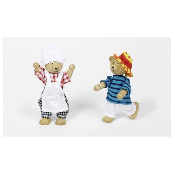 Flexible puppets - Bear dress-up box - Pink and Brown Boutique