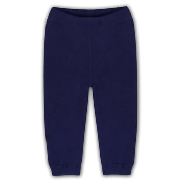 ORGANIC COTTON Pocket Sweater Knit Legging Pants NAVY