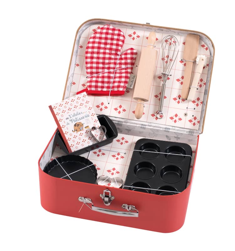 Suitcase - Baking Set - Pink and Brown Boutique