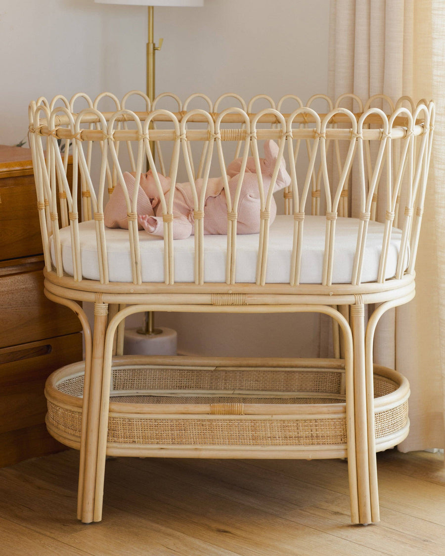 Wrap Knit Footie With Hat Set || Heathered Rose