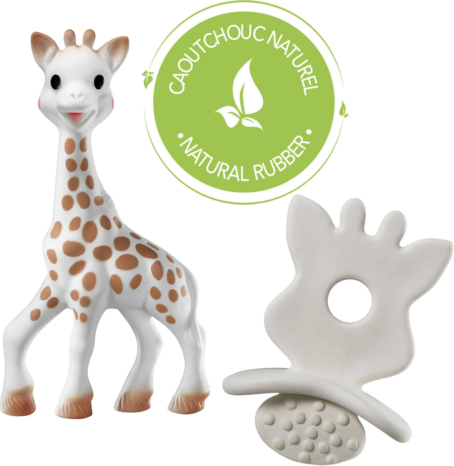 So'Pure Sophie la girafe & chewing rubber - Pink and Brown Boutique