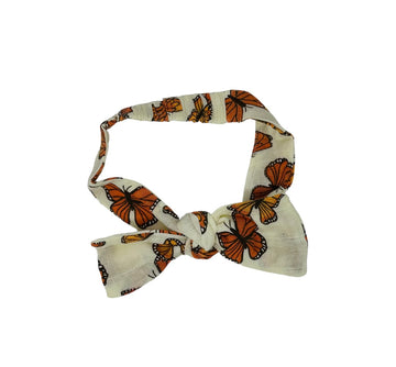 MONARCH BUTTERFLY PRINT BABY HEADBAND - Pink and Brown Boutique