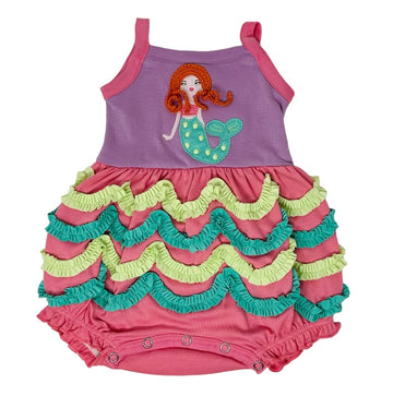 MERMAID SUNSUIT - Pink and Brown Boutique