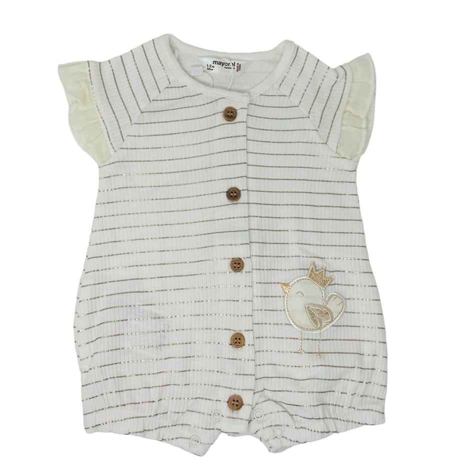 LITTLE BIRDIE Sunsuit - Pink and Brown Boutique