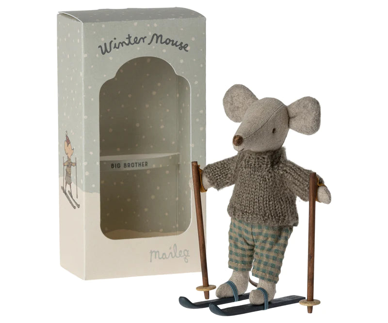 WINTER MOUSE BIG BROTHER - Pink and Brown Boutique