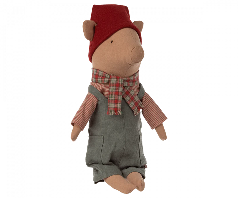 CHRISTMAS PIG BOY - Pink and Brown Boutique