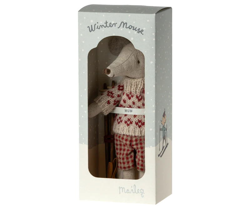 WINTER MOUSE MUM - Pink and Brown Boutique