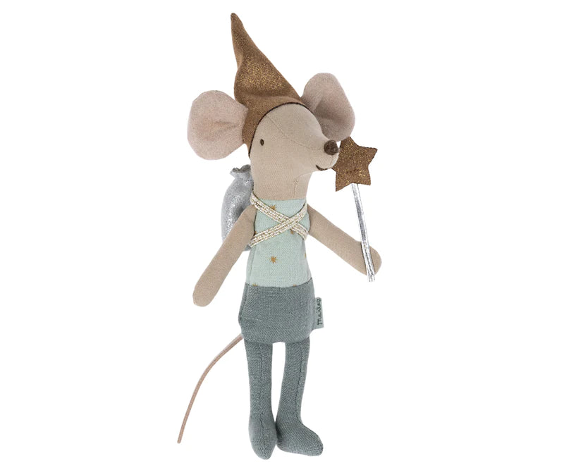 TOOTH FAIRY MOUSE BLUE - Pink and Brown Boutique