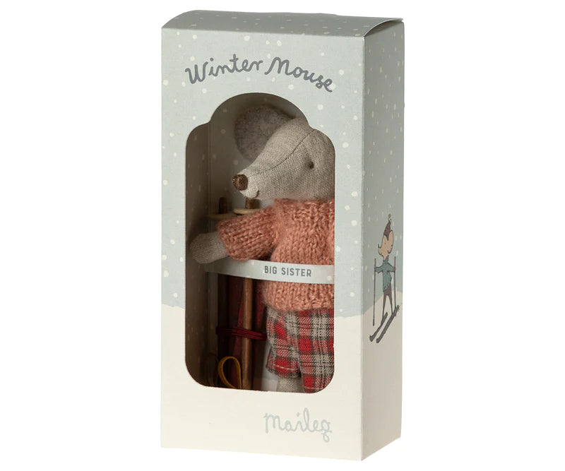 WINTER MOUSE GIRL - Pink and Brown Boutique