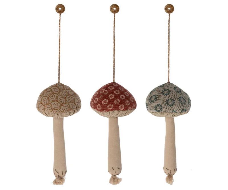 MUSHROOM ORNAMENTS - Pink and Brown Boutique