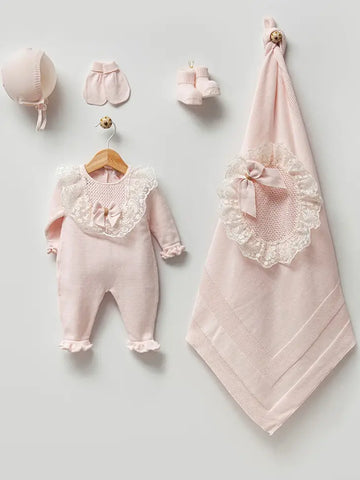 Organic Cotton Take Me Home Set Pink - Pink and Brown Boutique