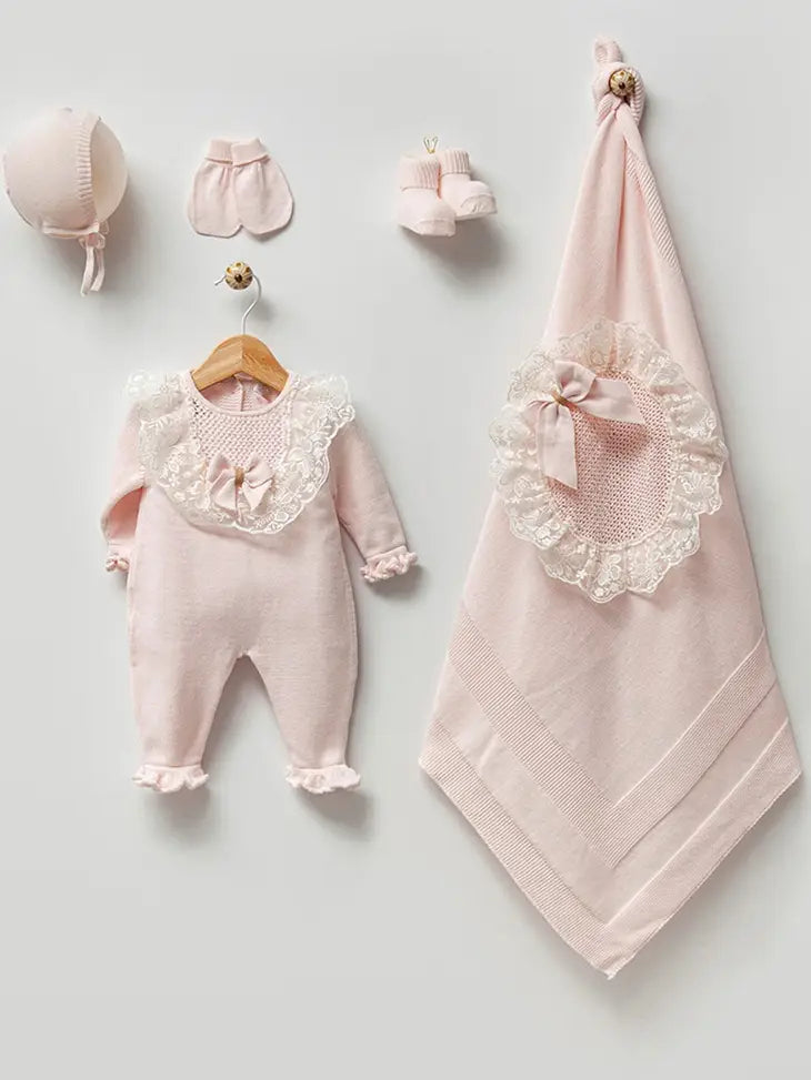 Organic Cotton Take Me Home Set Pink - Pink and Brown Boutique