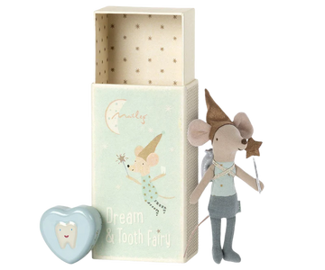 TOOTH FAIRY MOUSE BLUE - Pink and Brown Boutique