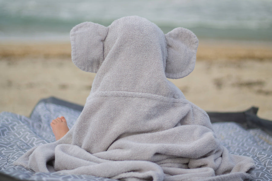 Elephant hooded towel