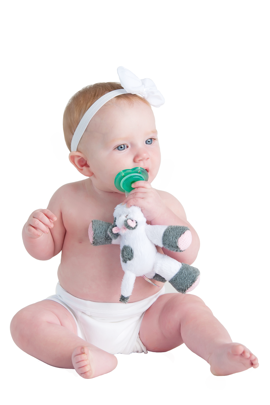 Cutsie Cow Paci - Pink and Brown Boutique