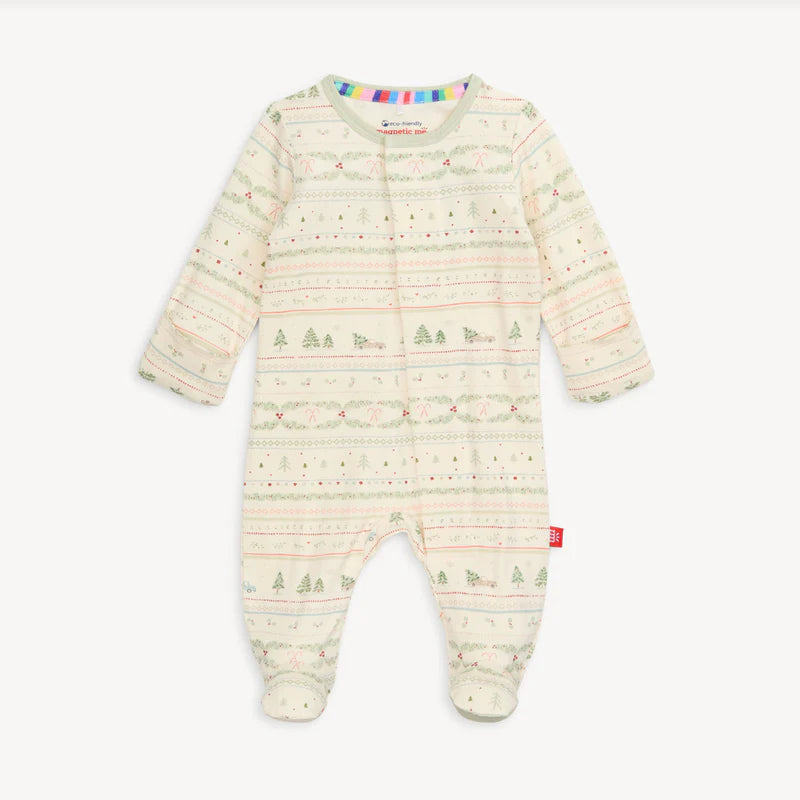 TIME OF WONDERS ORGANIC COTTON FOOTIE MAGNET