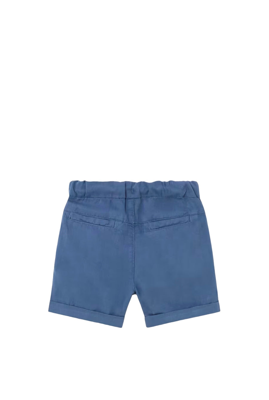 BABY BOY NAVY LINEN SHORTS