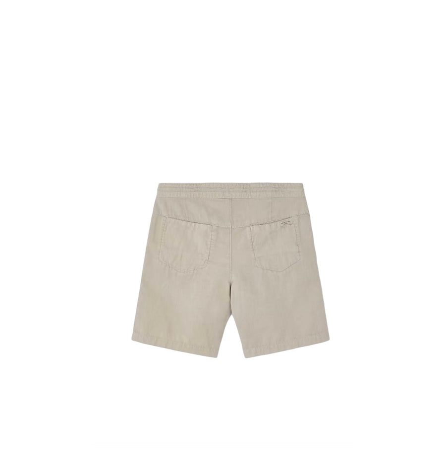 SOFT KHAKI LINEN BOY SHORTS