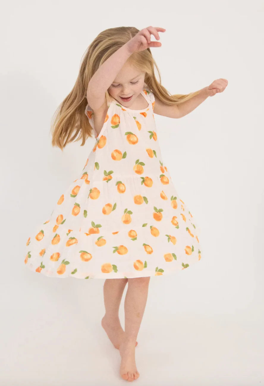 PEACHES PRINT DRESS