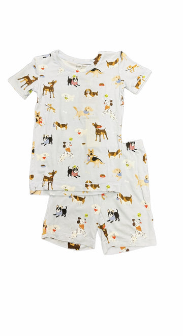 PUPPIES AT PLAY PAJAMA - Pink and Brown Boutique