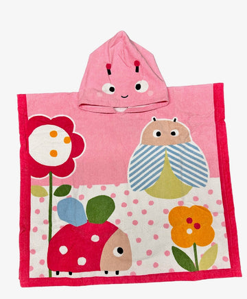 LADY BUG COTTON BATH TOWEL - Pink and Brown Boutique