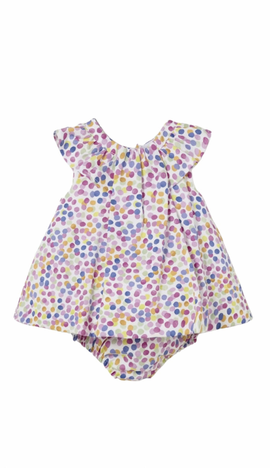 CONFETTI DOT DRESS AND BLOOMER