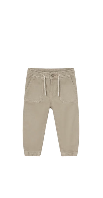 BABY BOY PANTS IN TWILL - Pink and Brown Boutique